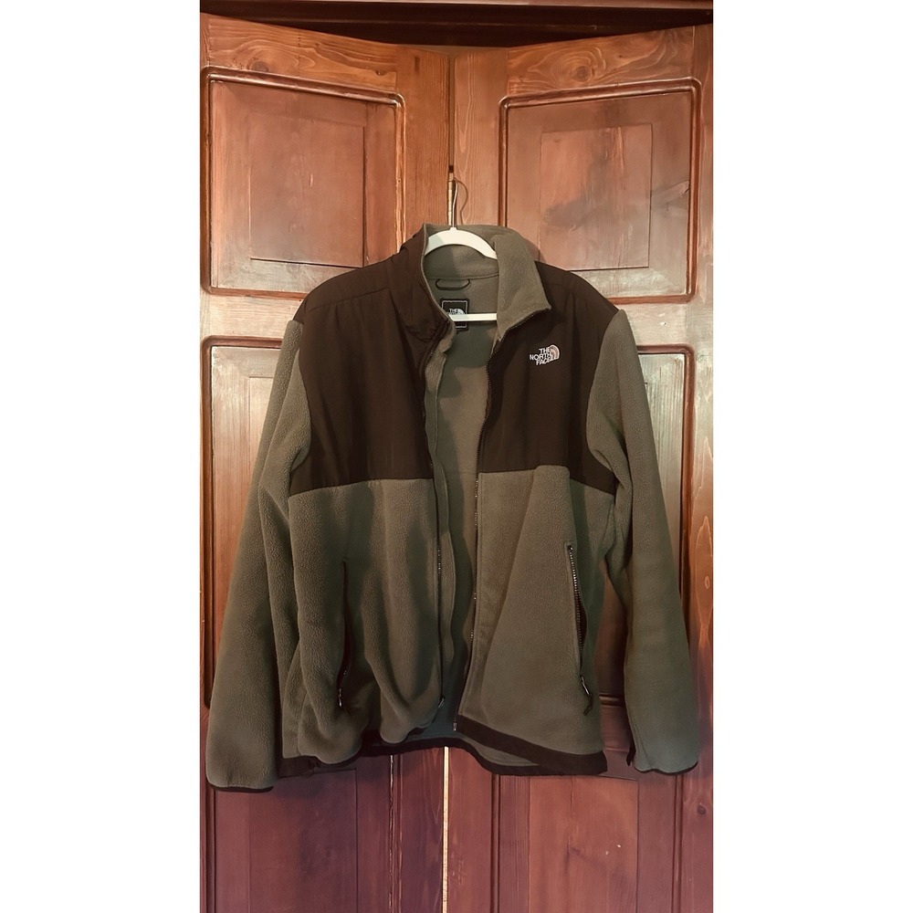 The North Face Fleece Jacket Mens XL Polartec Full Zip Green